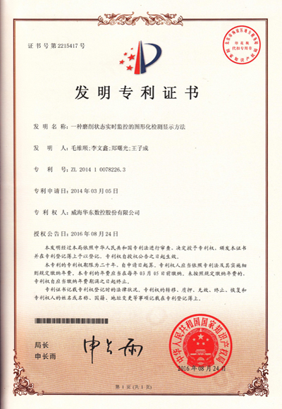 一种磨削状态实时监控的图形化检测显示方法